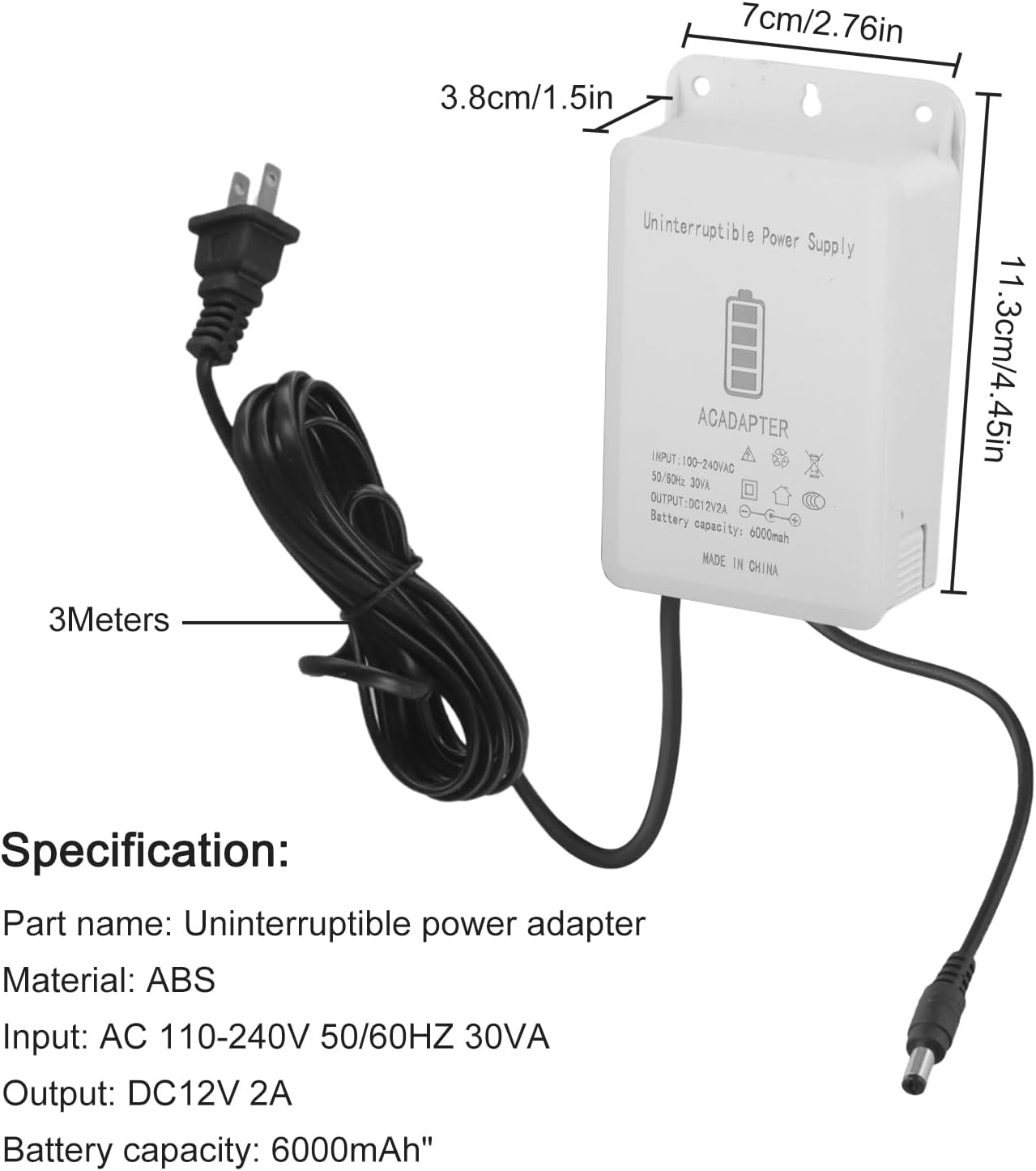 Mini protector de batería de UPS, con capacidad de 6000 - Imagen 3
